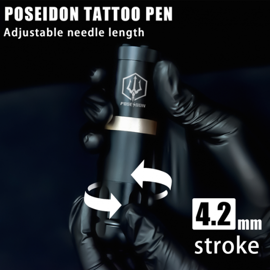 Poseidon OLED Wireless Tattoo Pen Machine #HM124