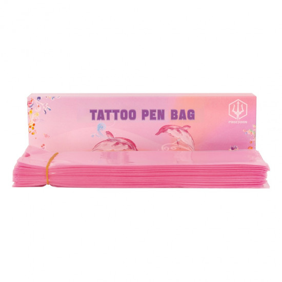 POSEIDON Tattoo Pink Pen Bag #CS044