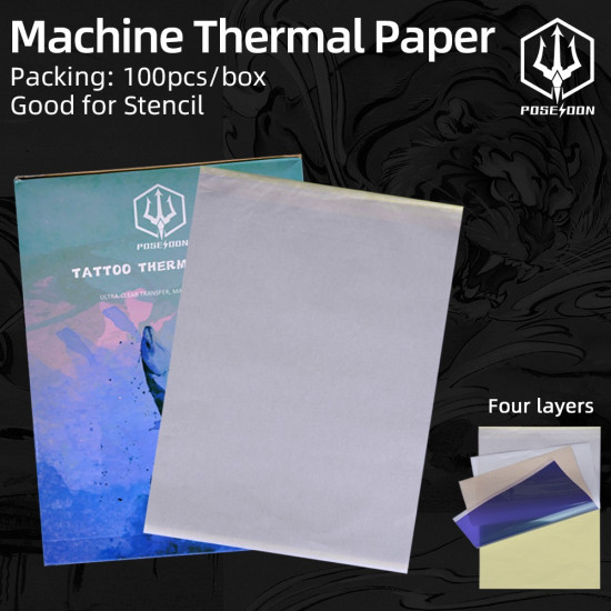 Poseidon Tattoo Machine Thermal Paper #TR035-2