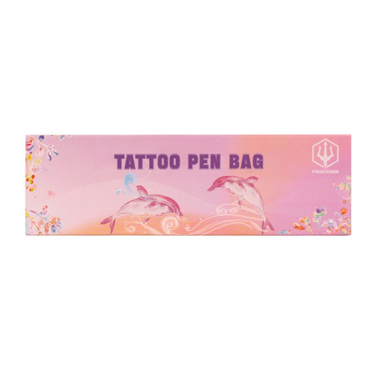 POSEIDON Tattoo Pink Pen Bag #CS044