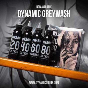 Dynamic Greywash Tattoo Ink - 4 oz. Bottle Set