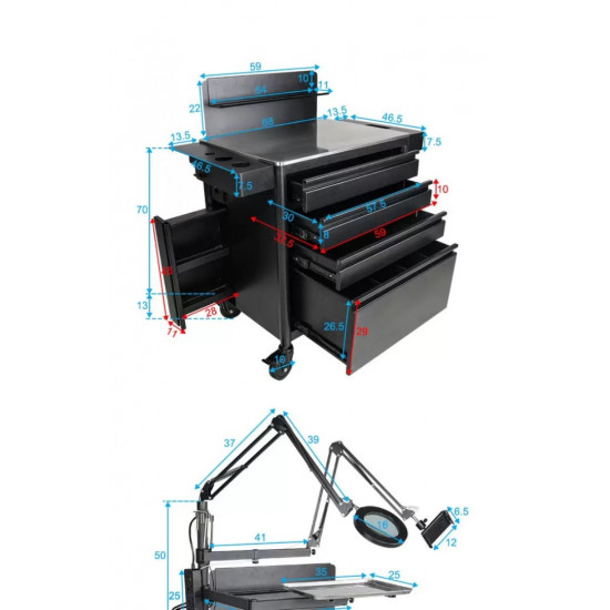 Multifunciton Tattoo Working Table #AH031