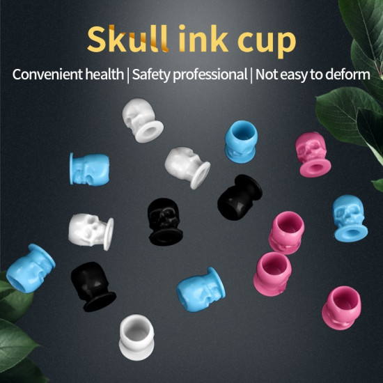 200pcs/bag Skull Tattoo Inkcup #CH028