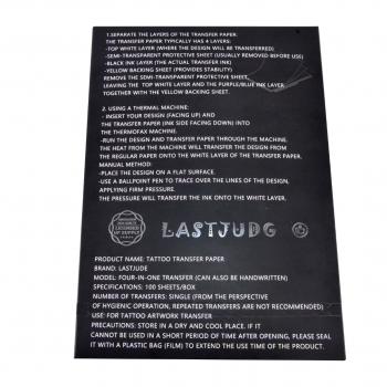 LASTJUDG-Pro Tattoo Thermal Paper