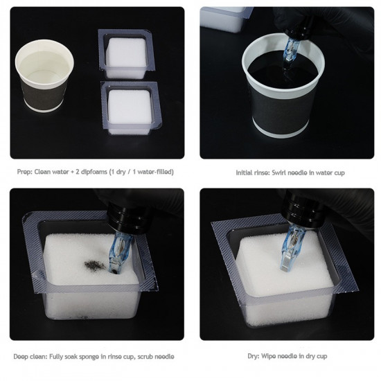 Professional Tattoo Dipfoam Disposable Rinse Cup #CS046
