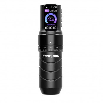 POSEIDON Professional Adjustable OLED Wireless Tattoo Pen #HM144