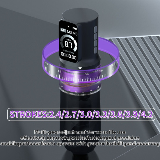 Professional Multi-mode Adjustable OLED Wireless Tattoo Pen #HM151