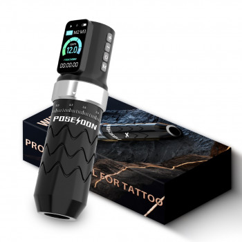 POSEIDON Multi-mode Adjustable OLED Wireless Tattoo Pen #HM145