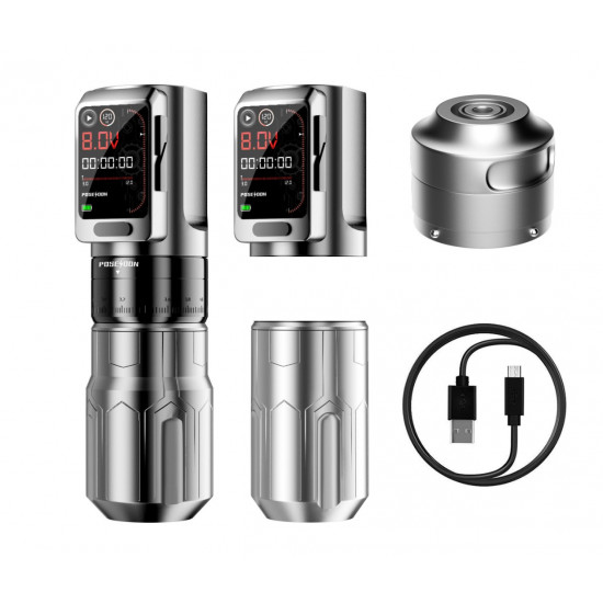 Poseidon-S-Luxe Professional Wireless Tattoo Pen Set #HM160